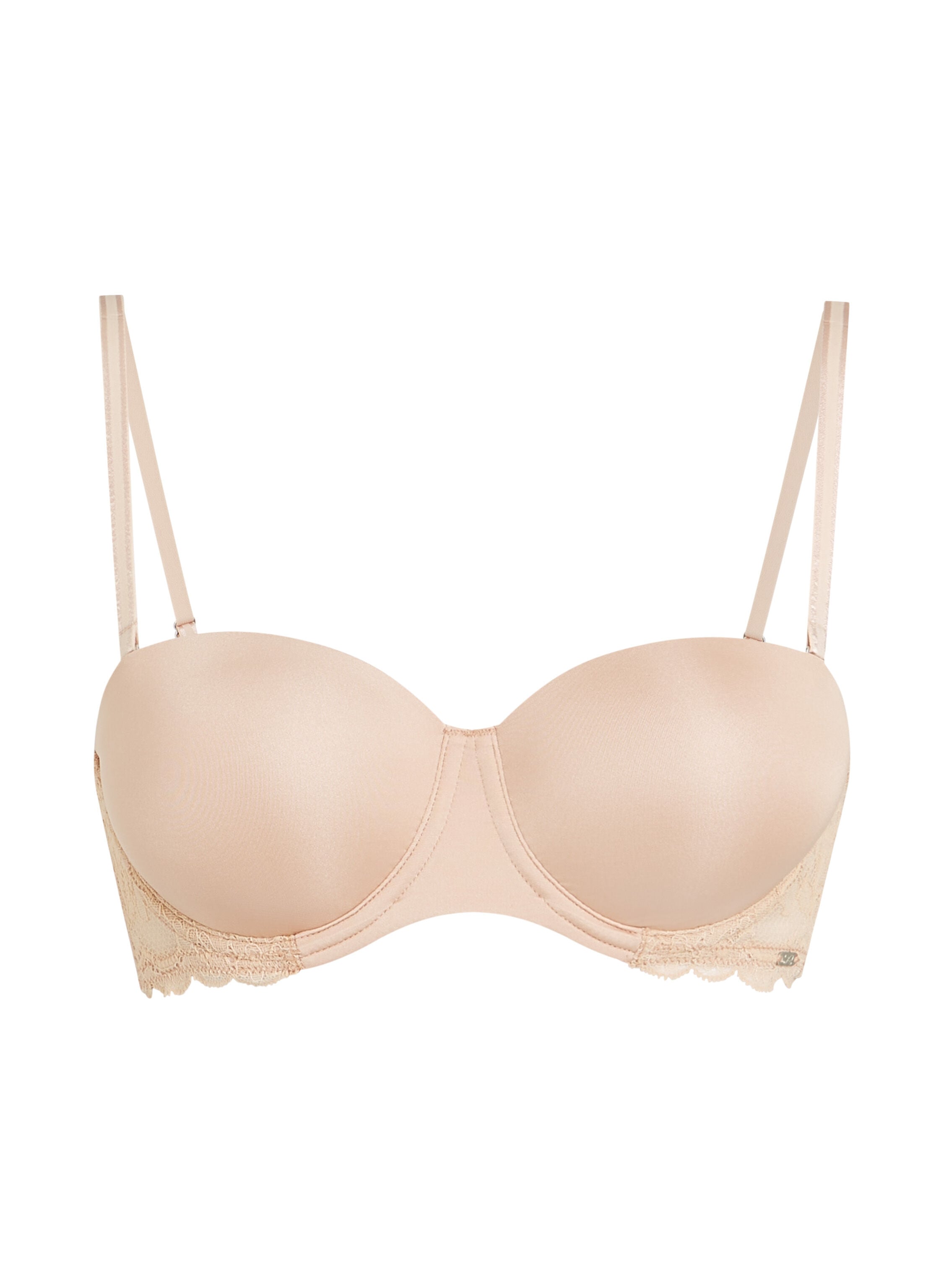 Angie Padded Strapless Underwired Bra, Beige