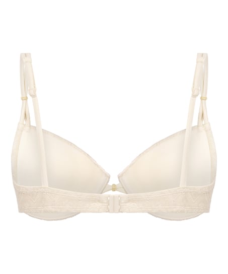 Crochet Bikini Top, White