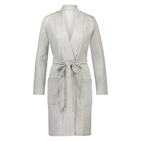 Jersey Bathrobe, Gray