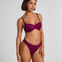 Teddy Padded Underwired Bra, Purple