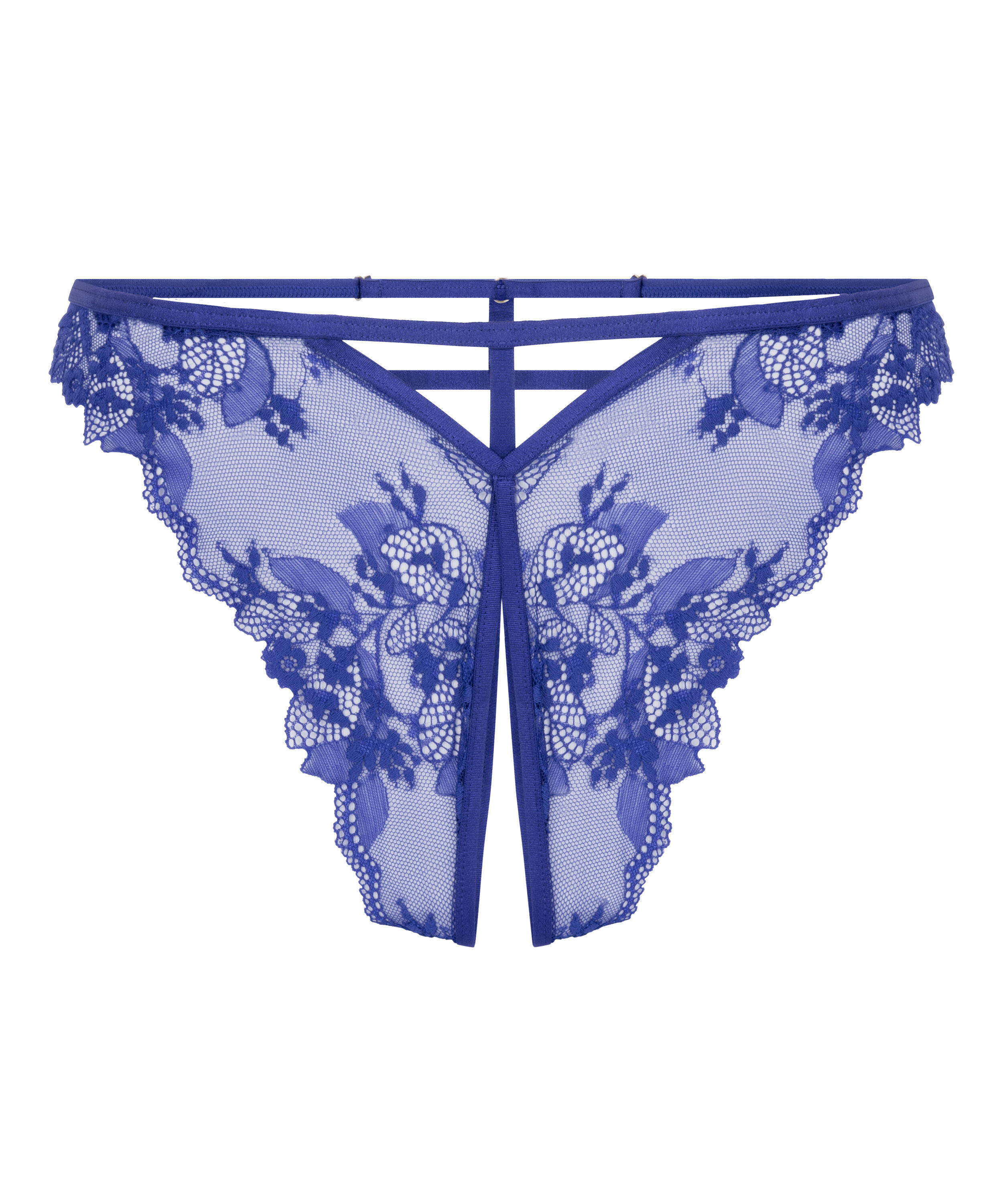 Amari Open Crotch Brazilian, Blue