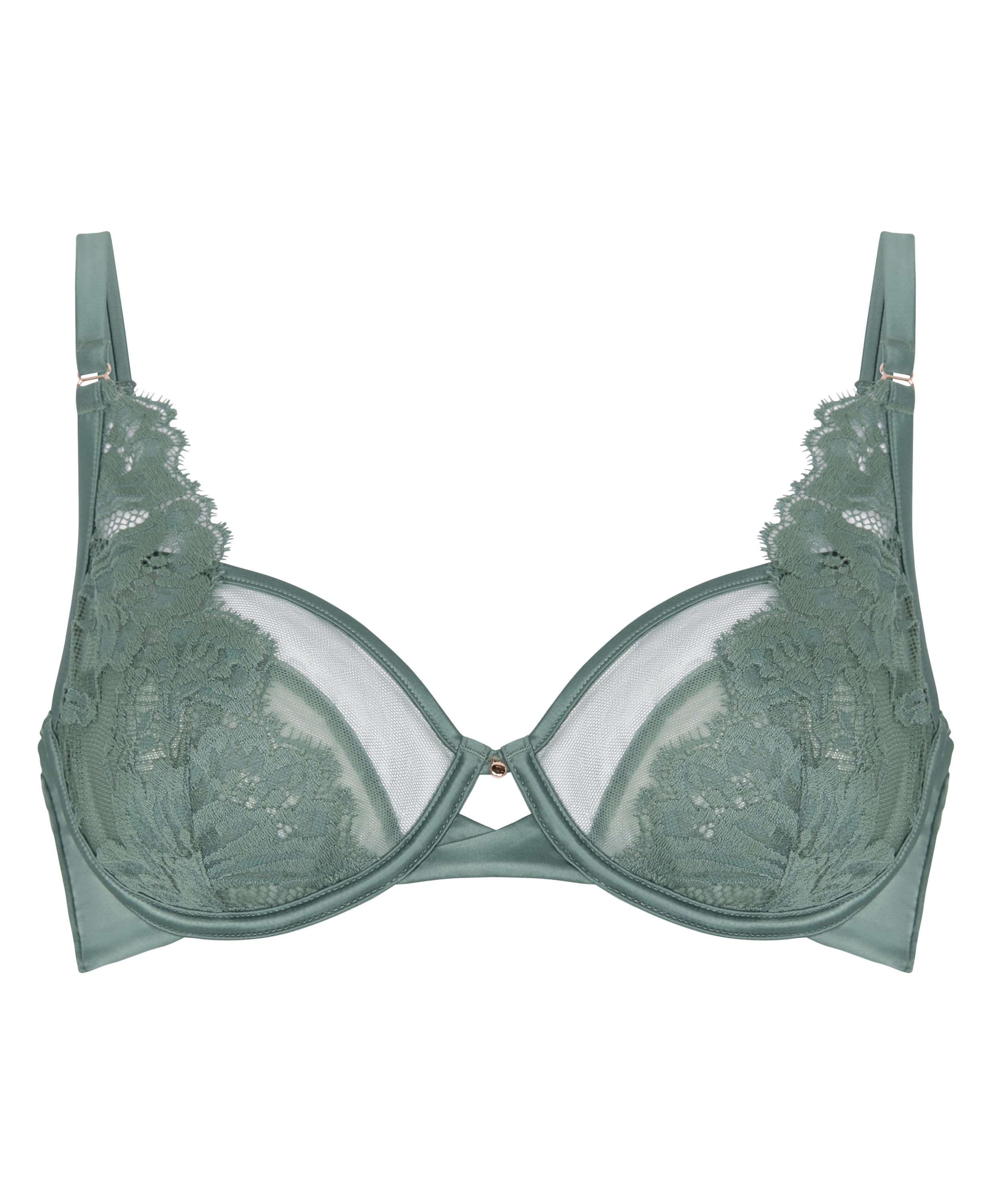 Grace Non-Padded Underwired Bra, Green, main