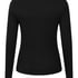 Longsleeved Pyjama Top Henley, Black