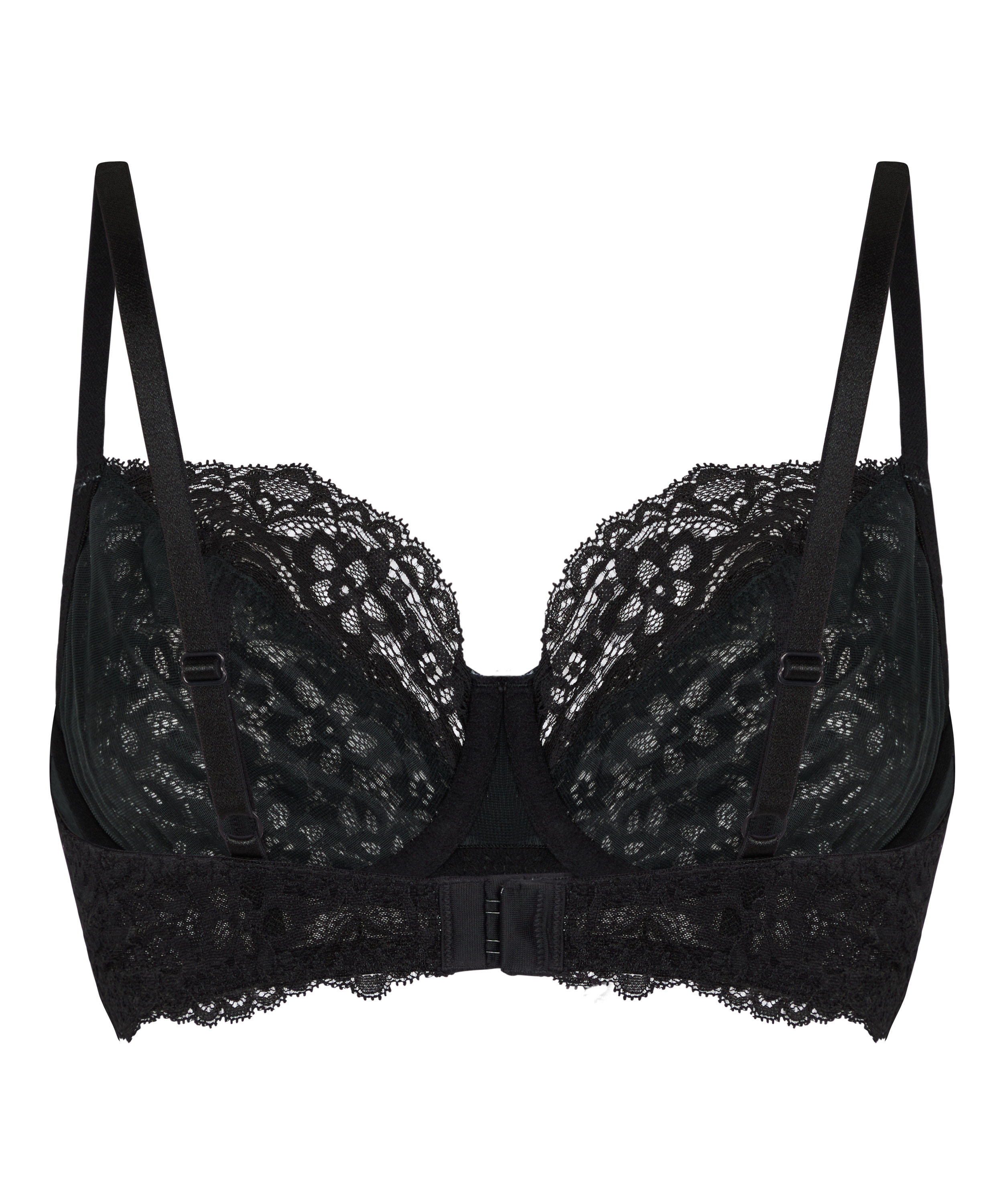 Marine Non-Padded Underwired Bra, Black, main