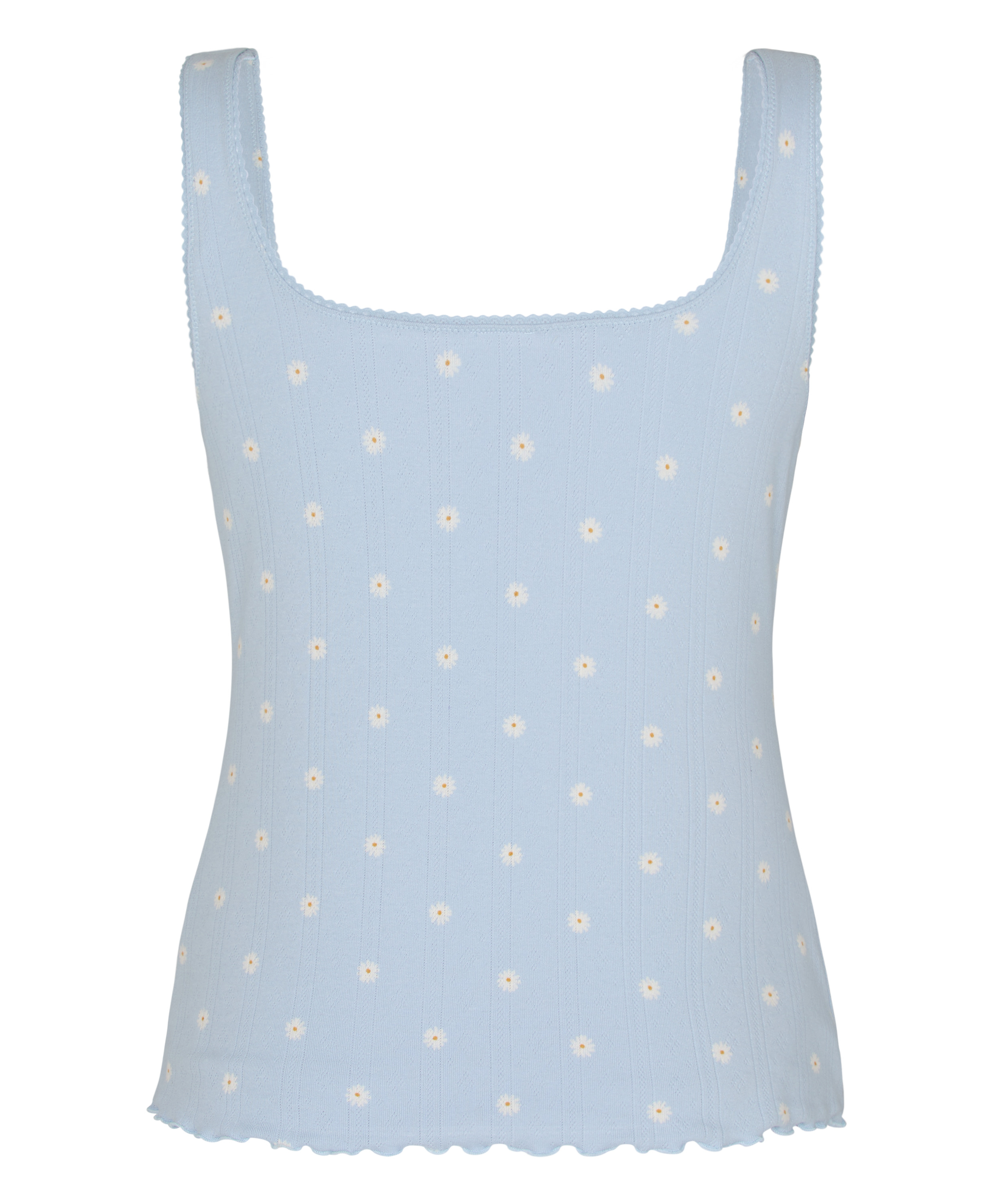 Pointelle Singlet, Blue, main
