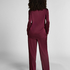Satin Pinstripe Trousers, Purple