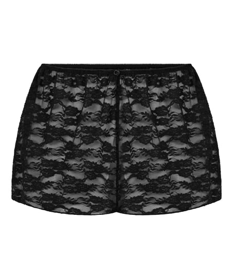Short Allover Lace, Black