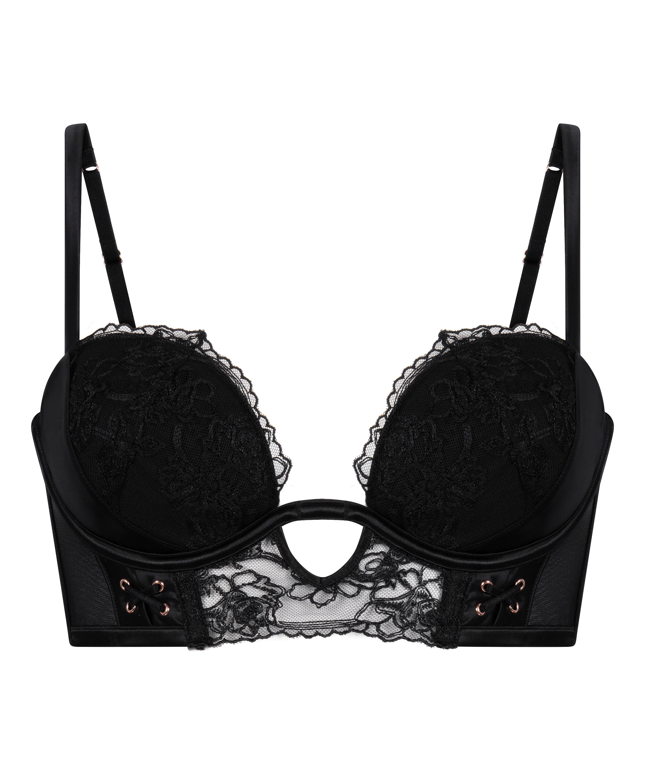 Catherine Padded Underwired Bra, Black
