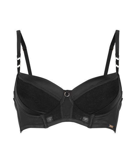 Nicole Padded Underwired Bra, Black