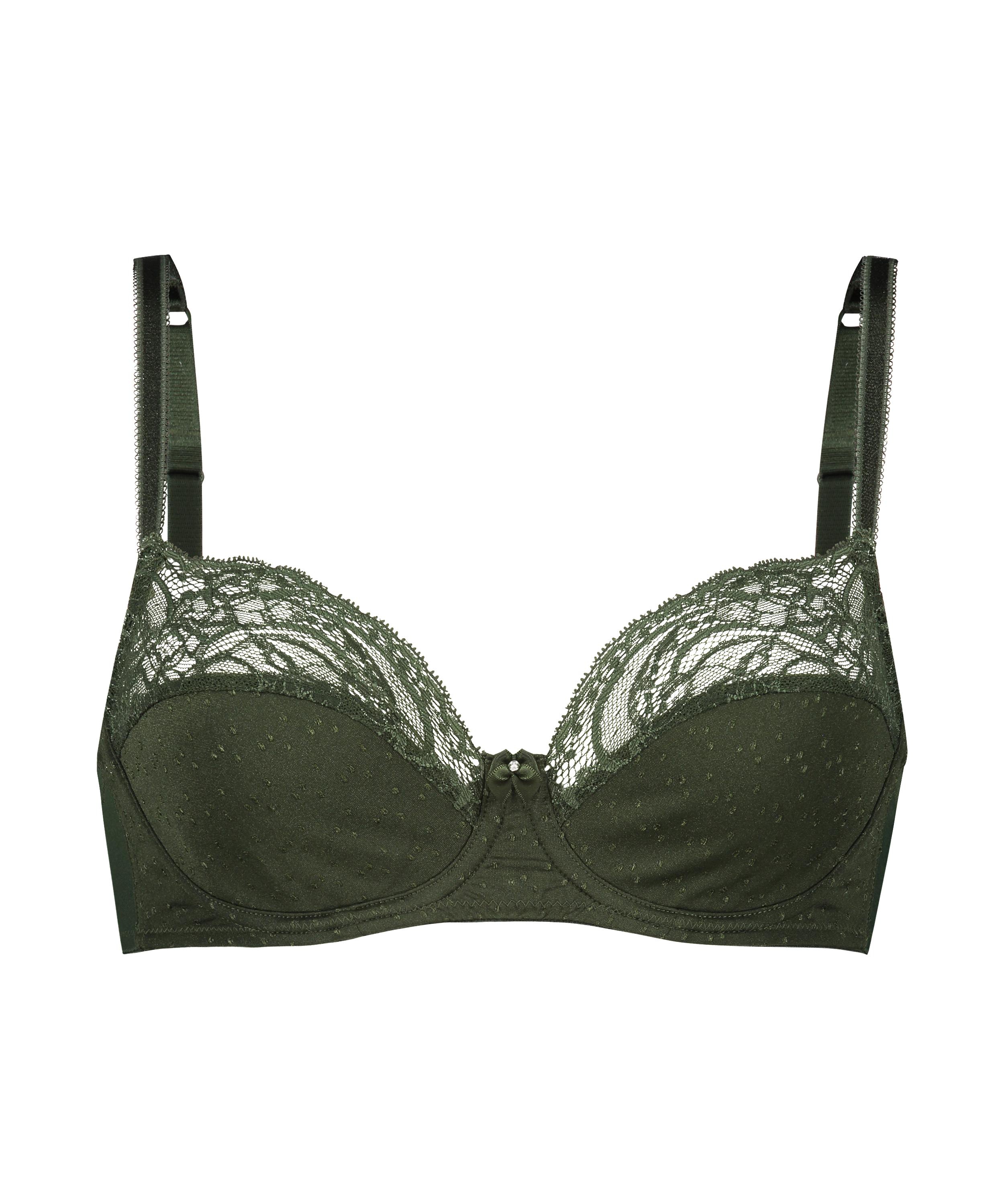 Sophie Non-Padded Underwired Bra, Green, main