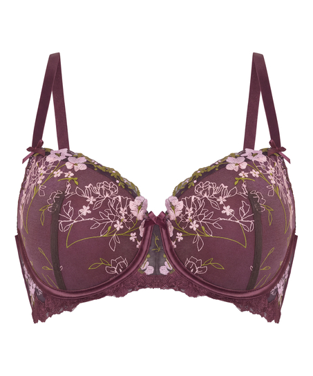 Peonie Padded Underwired Bra, Purple