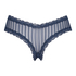 V-shaped Brazilian knickers mesh, Blue