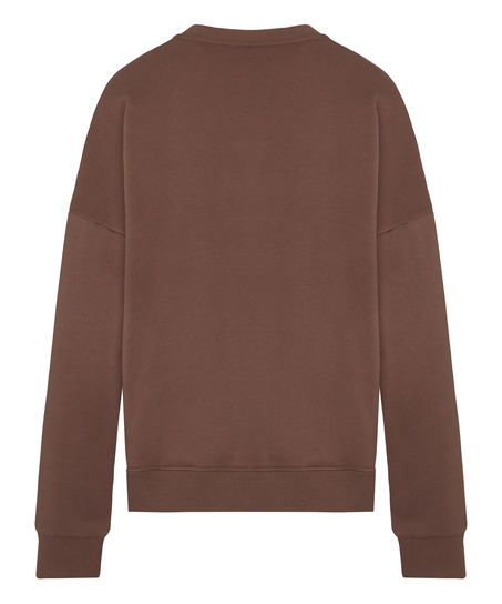 Top Crew Brushed Sweat, Brown