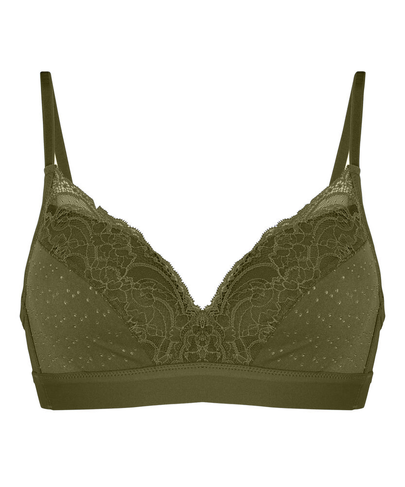 Sophie Padded Non-Underwired Bra, Green, main