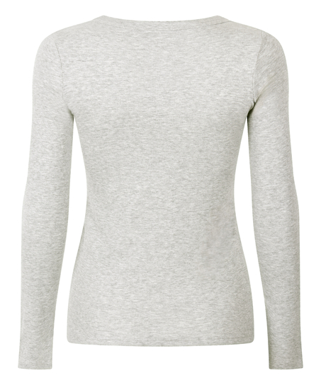 Cotton Pyjama Top, Gray
