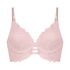 Andrea Padded Underwired Longline Bra, Pink