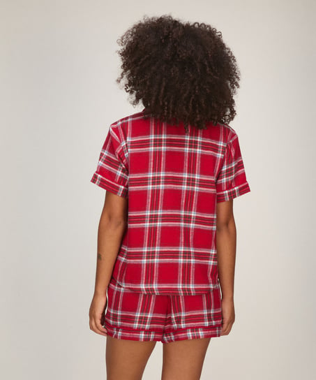 Twill pyjama set, Red