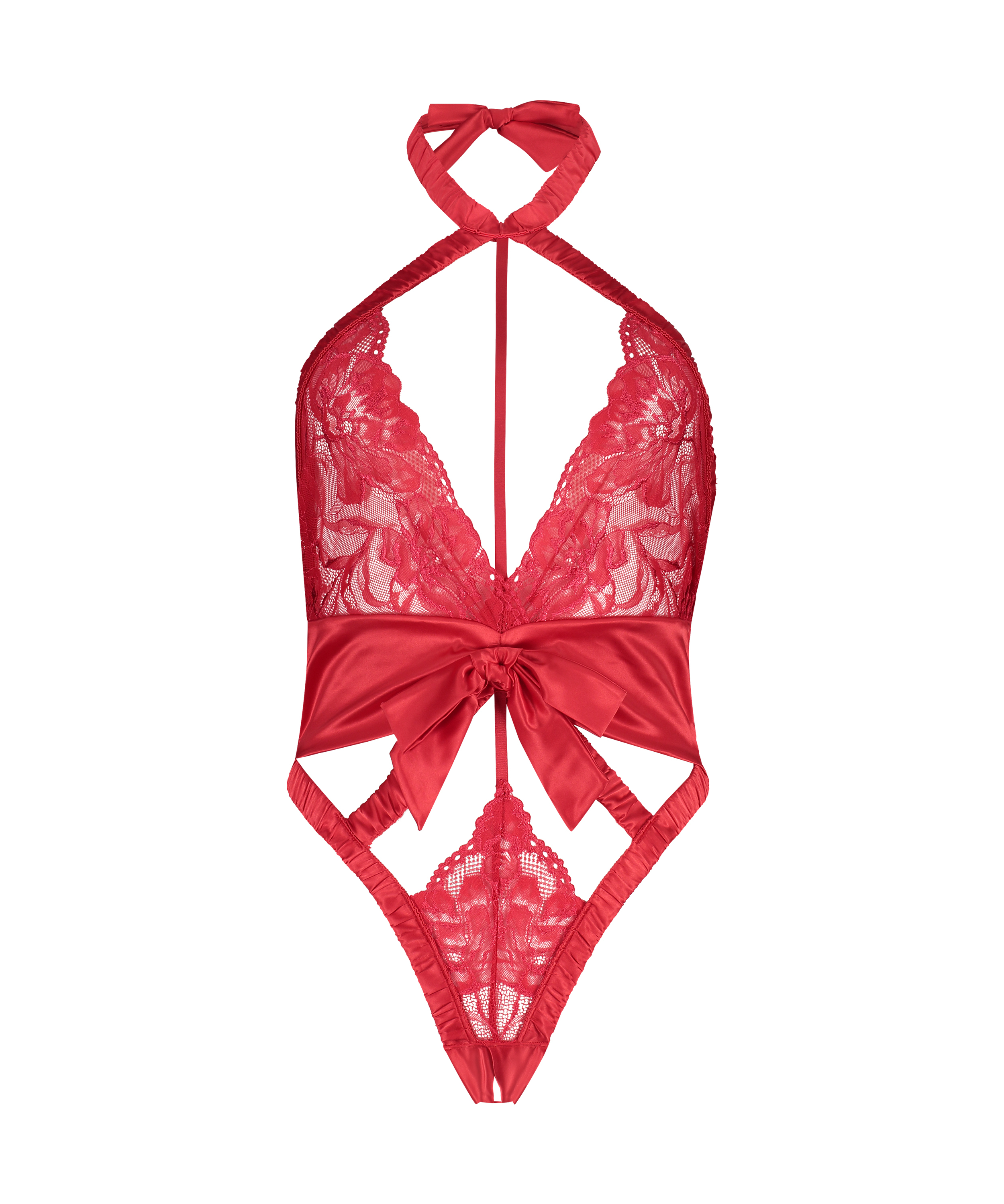 Lust Open Crotch Body, Red, main