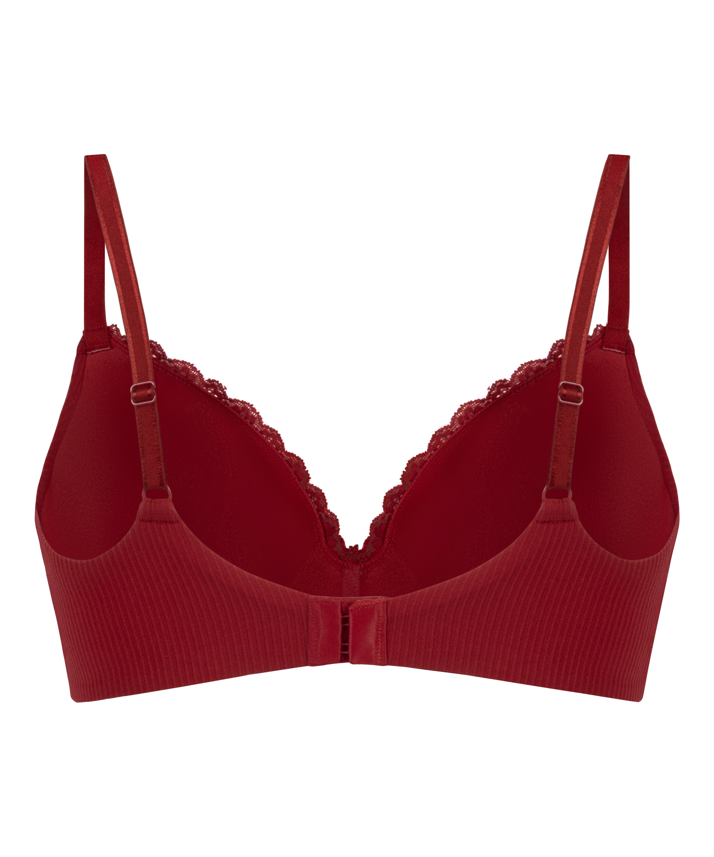 Lola Padded Non-Wired Bra, Red, main