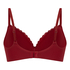 Lola Padded Non-Wired Bra, Red