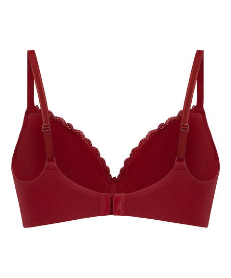 Lola Padded Non-Wired Bra, Red