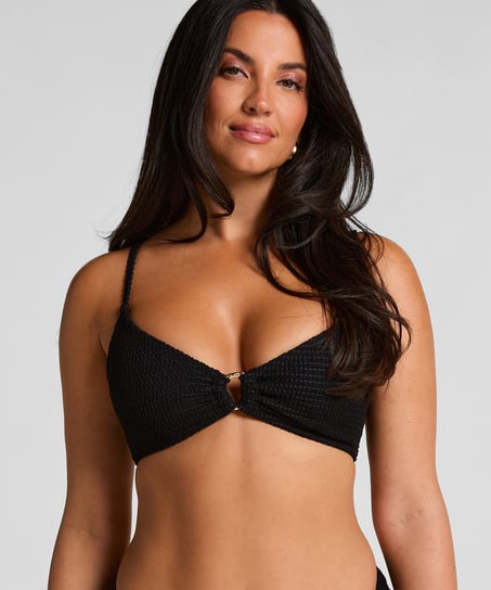 Cairo Bikini Top, Black