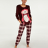 Long Fleece Sweater, Red