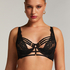 Iggy Half-Padded Underwired Longline Bra, Black