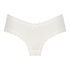 V-shaped Brazilian knickers mesh, White