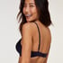 Plunge Padded Underwired Bra, Blue