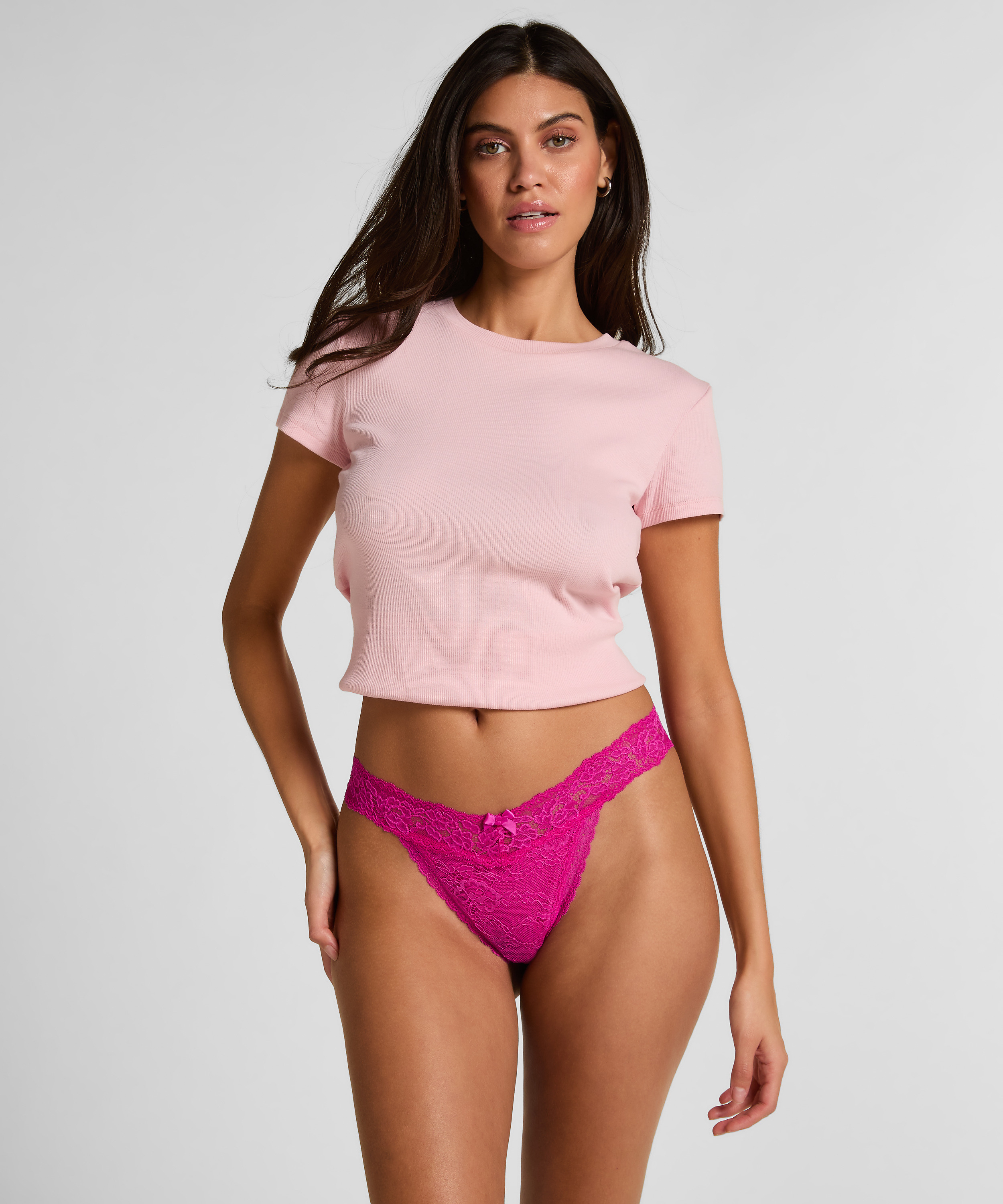Madison Extra Low Thong, Pink, main
