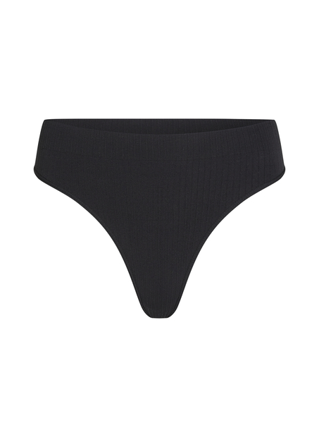 Dianne High Leg Thong, Black