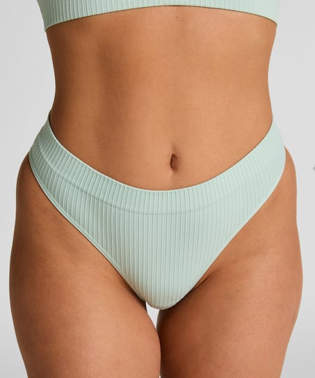 Dianne High Leg Thong, Green