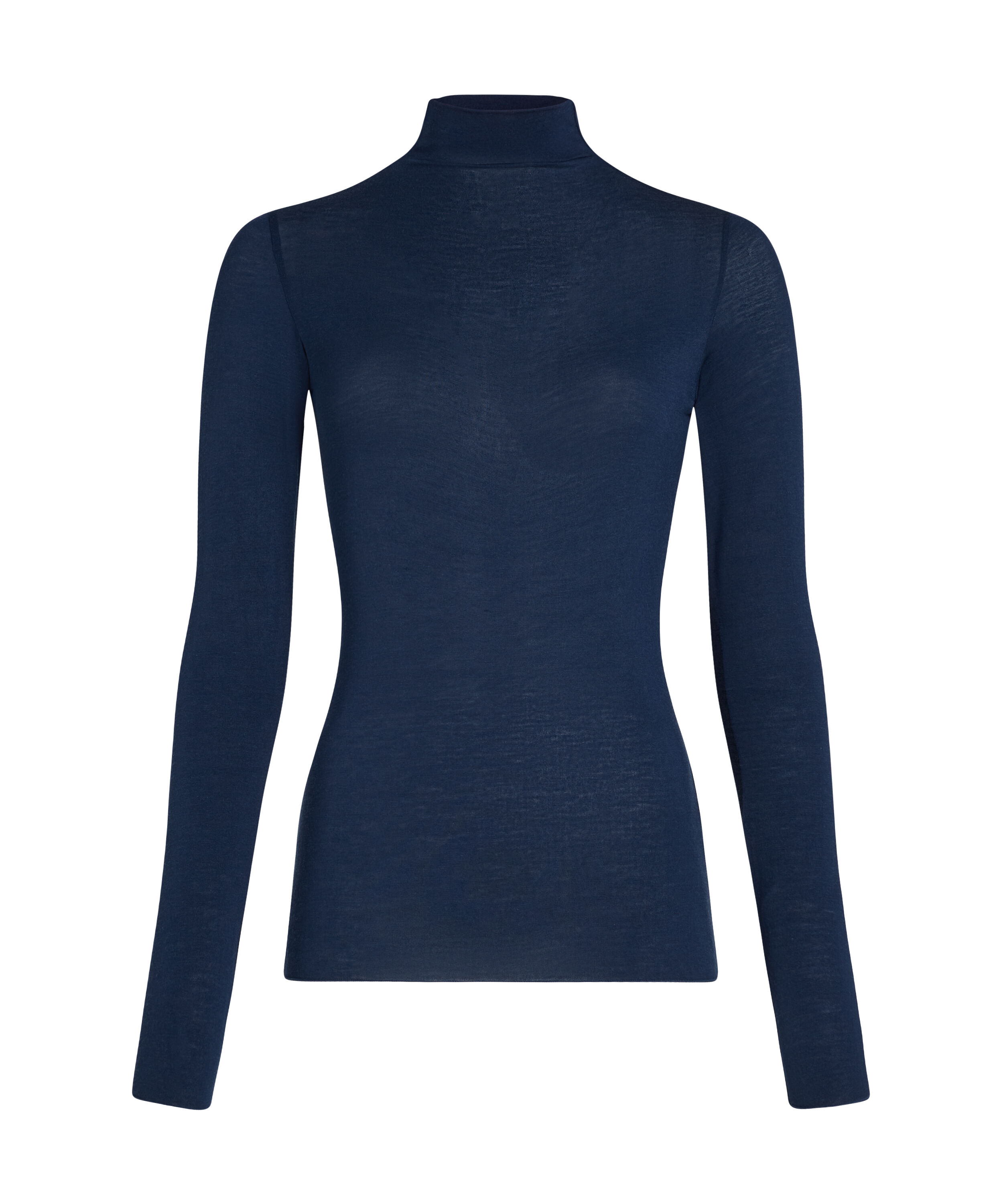 super soft Turtleneck Shirt with Cashmere, Blue