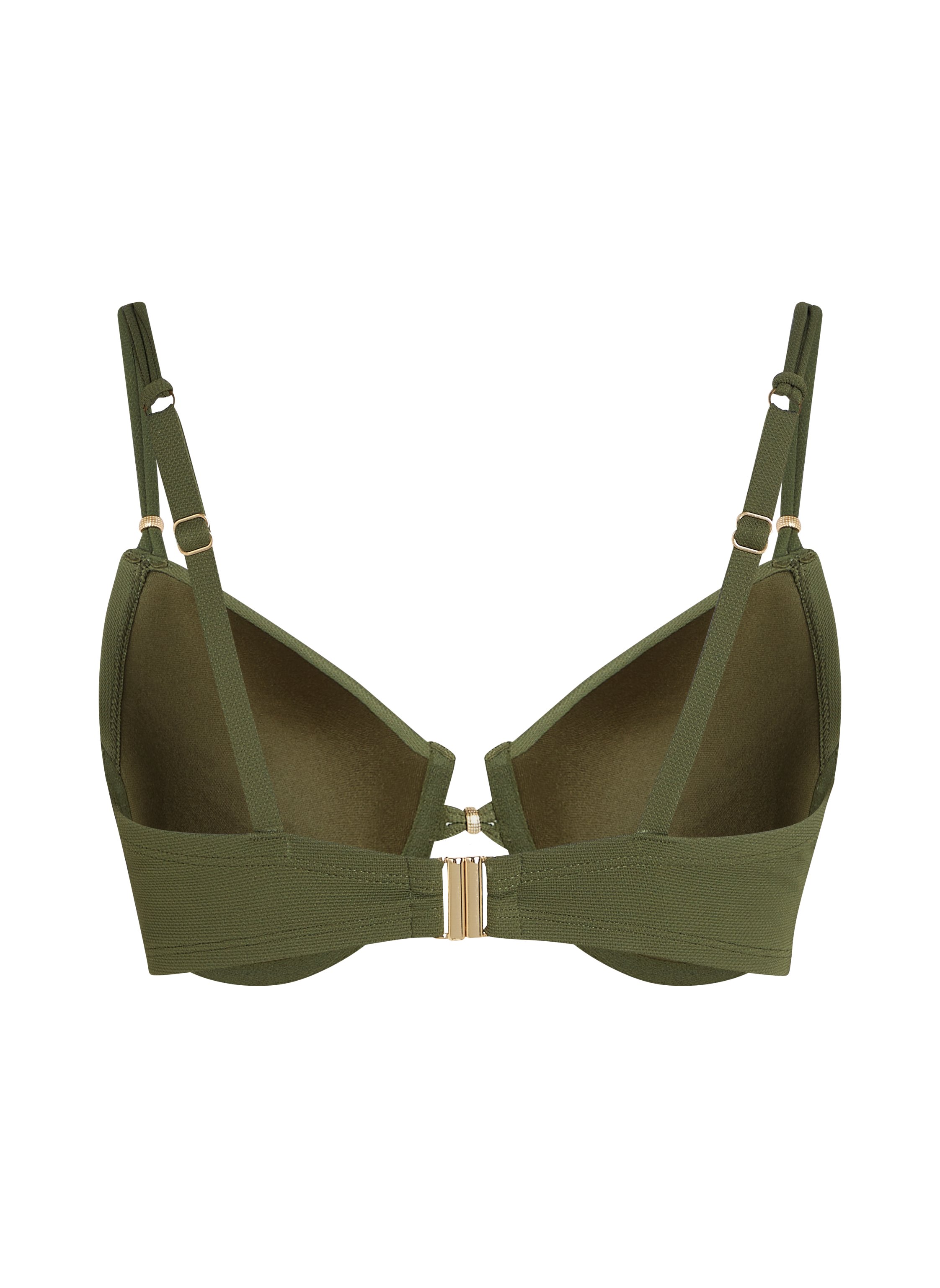 Holbox Bikini Top, Green, main
