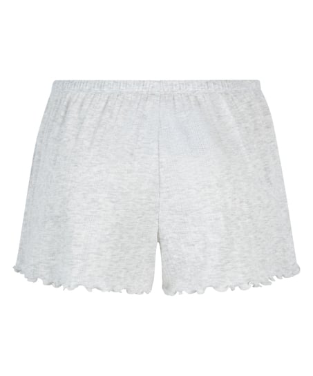 Pointelle Pyjama Shorts, Beige