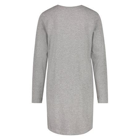 Round Neck Nightshirt, Gray