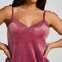 Velours Lace Cami Top, Pink