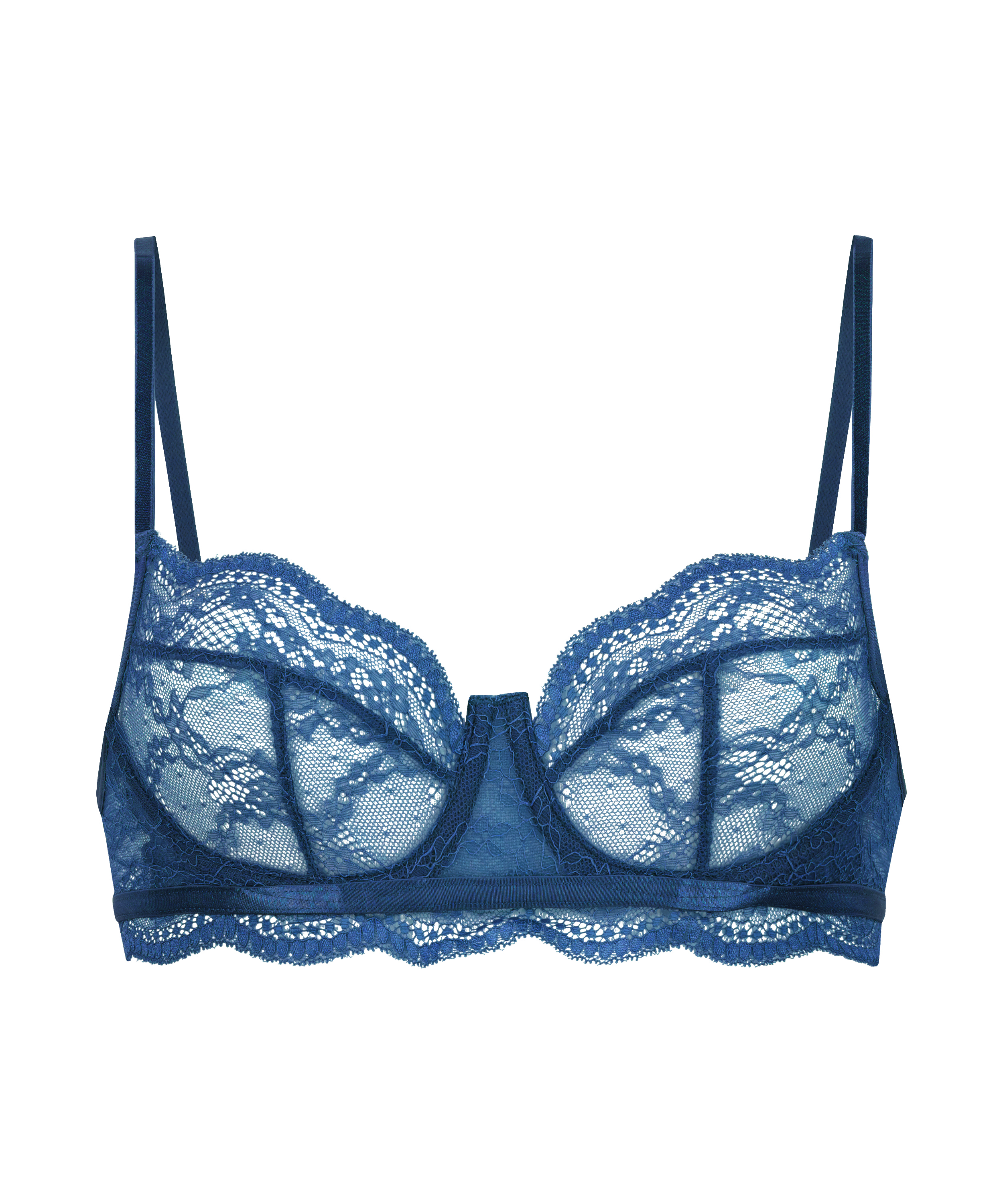 Isabelle Non-Padded Underwired Bra, Blue, main