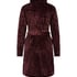 Fleece Zip Bathrobe, Purple