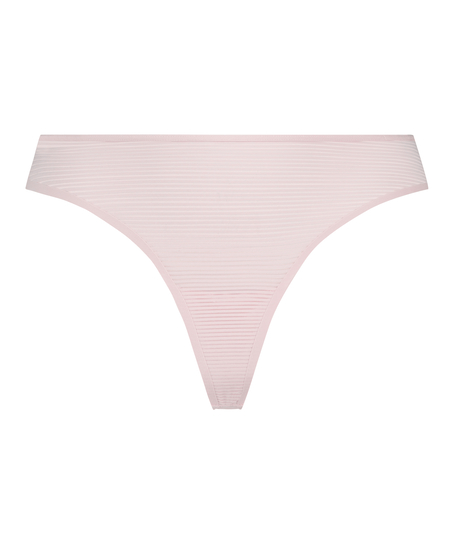 Invisible thong Stripe mesh, Pink