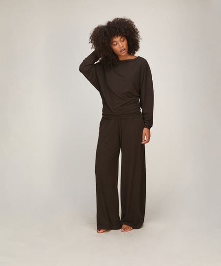 PANT WL PREMIUM RIB JERSEY, Brown