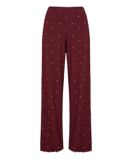 Pants Loose Pointelle, Purple