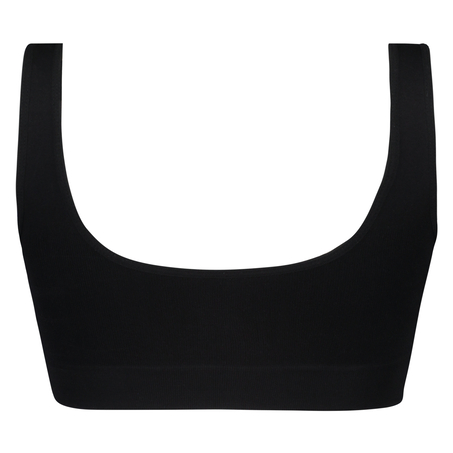 Seamless Crop Top, Black