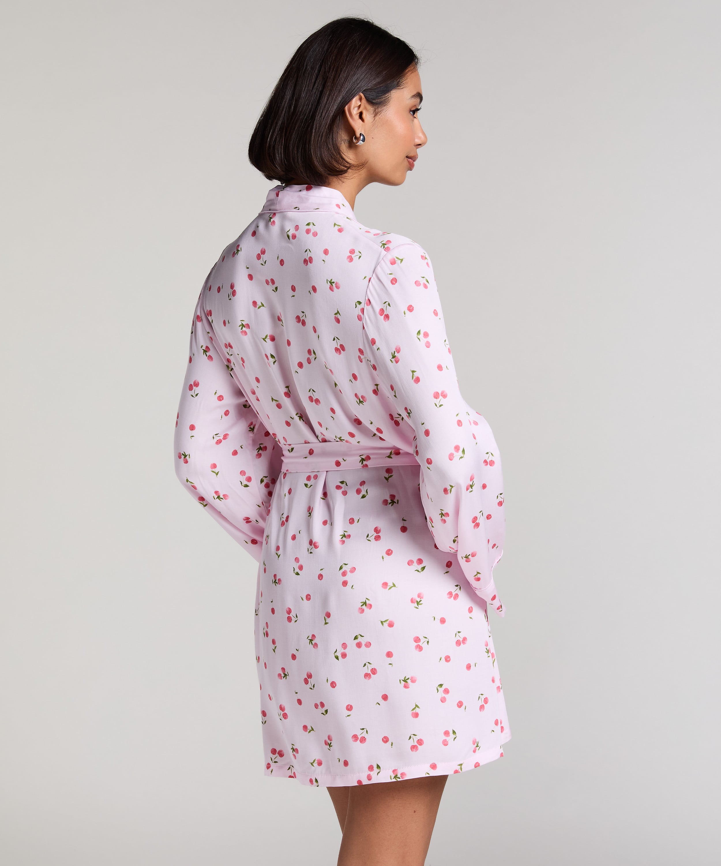 Satin Kimono, Pink, main