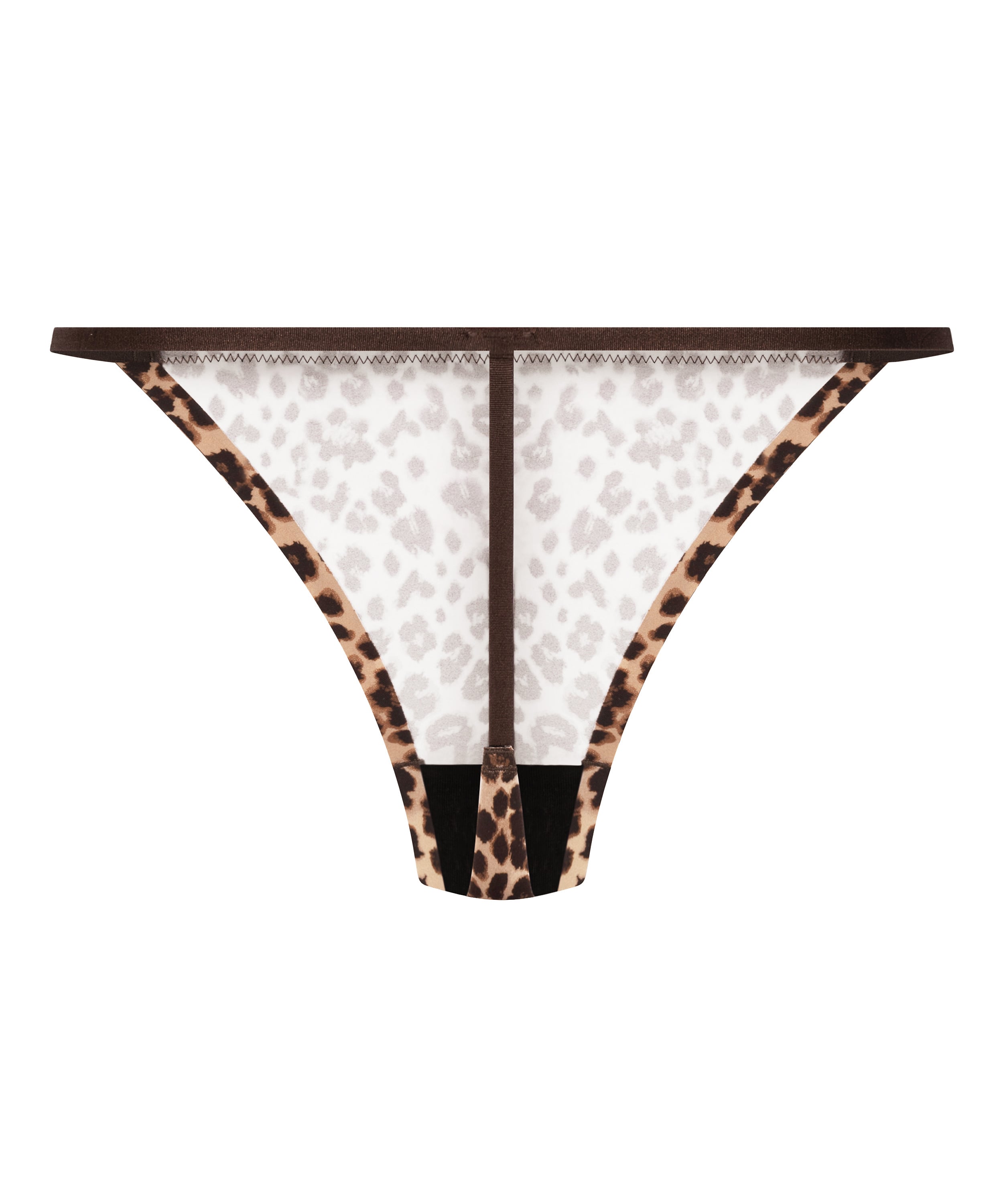 Seamless thong, Brown, main