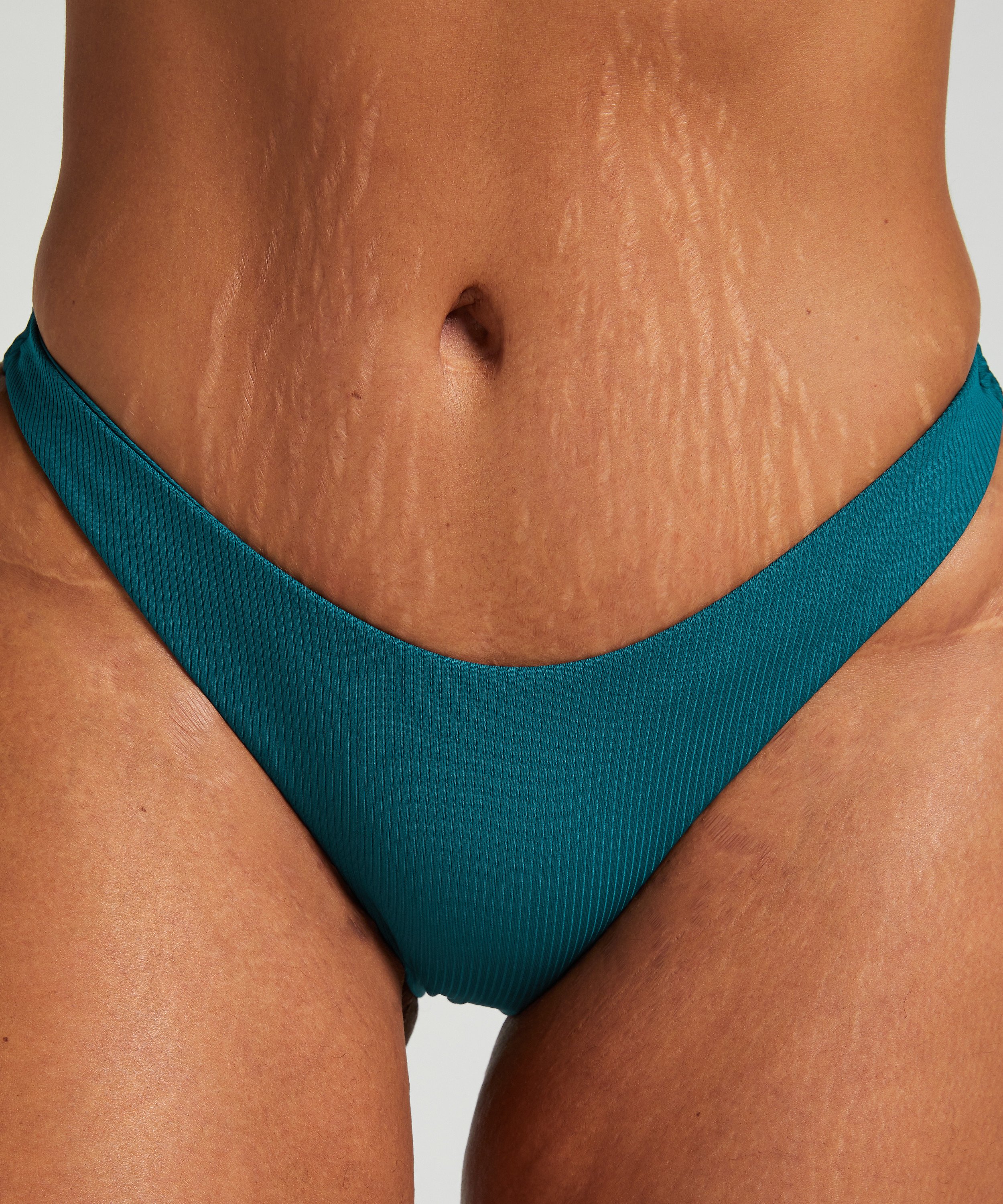 Eclipse High-Leg Bikini Bottoms, Green, main