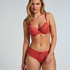 Marine Padded Underwired Bra, Red