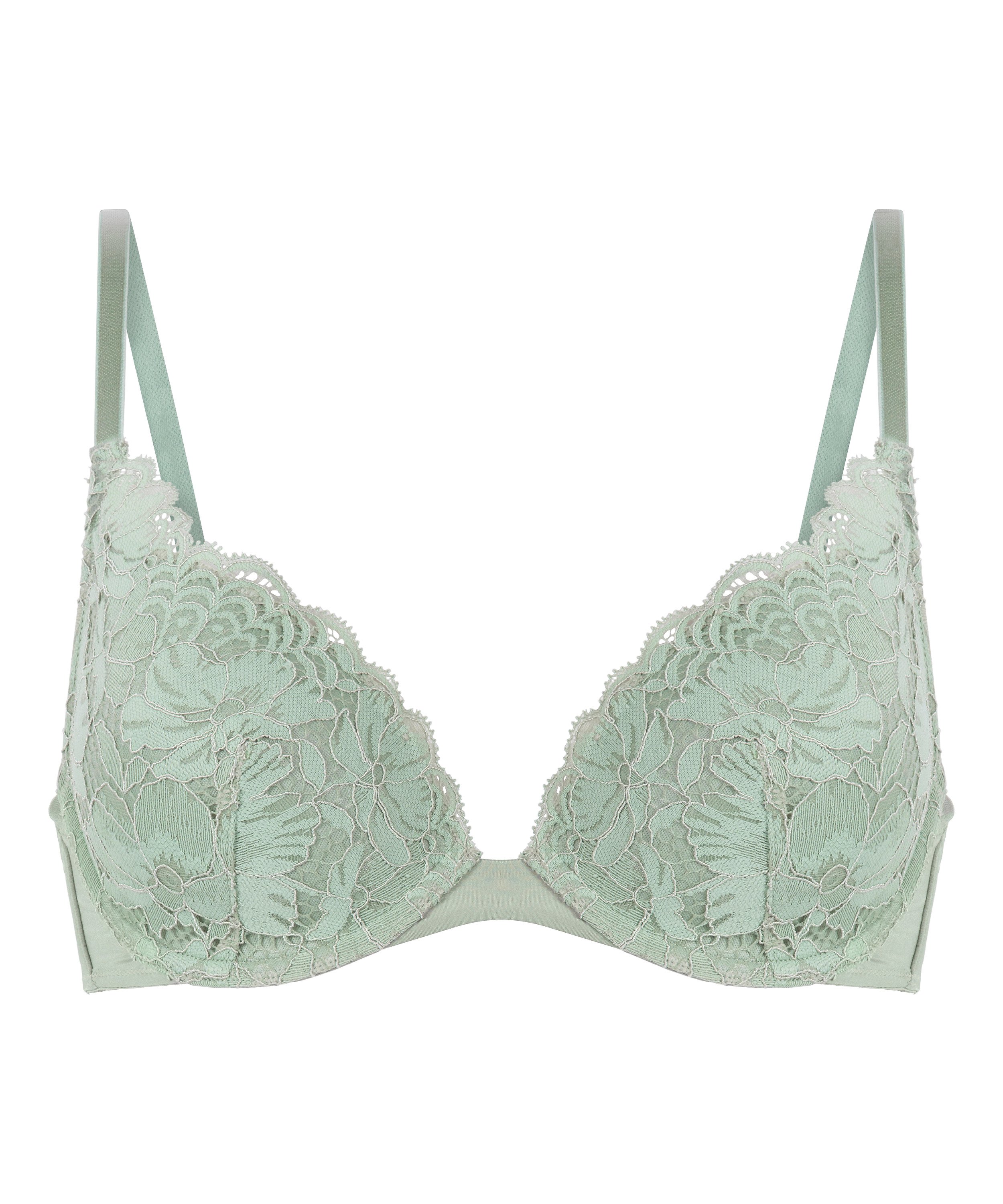 Andi Padded Non-Wired Bra, Green, main