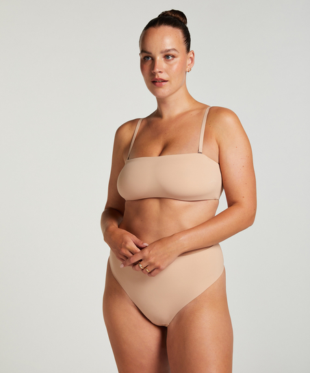 Smooth Bandeau Bralette, Beige